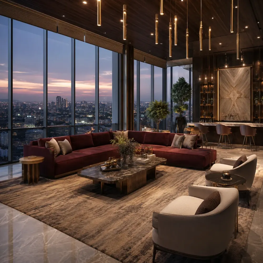 The clubhouse lounge at CKPC Heart of Harmony by CKPC Properties The clubhouse lounge at CKPC Heart of Harmony by CKPC Properties