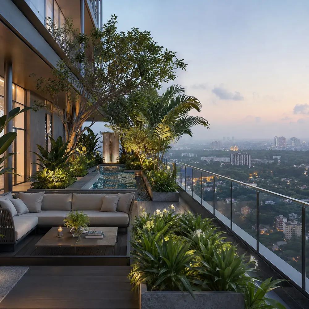 Open-to-sky sky garden decks at CKPC Heart of Harmony Open-to-sky sky garden decks at CKPC Heart of Harmony